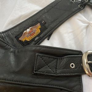 Harley Davidson leather chaps Large